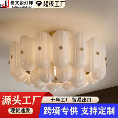 现代简约设计师茶台吊灯极简轻奢创意餐厅岛台长条玻璃灯具
