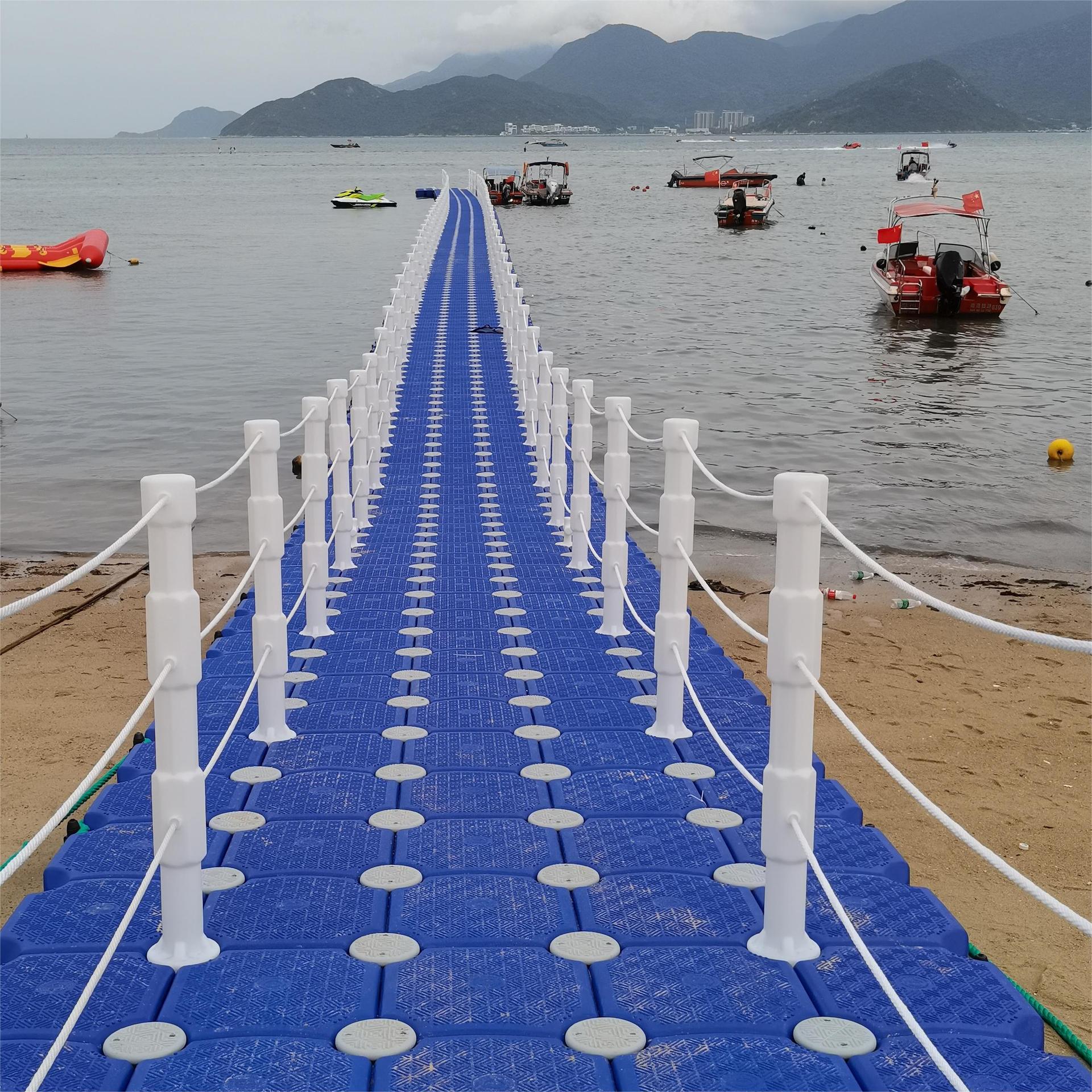 游艇水上码头浮筒浮桥配栏杆连接涉水浮筒量大从优先到先得