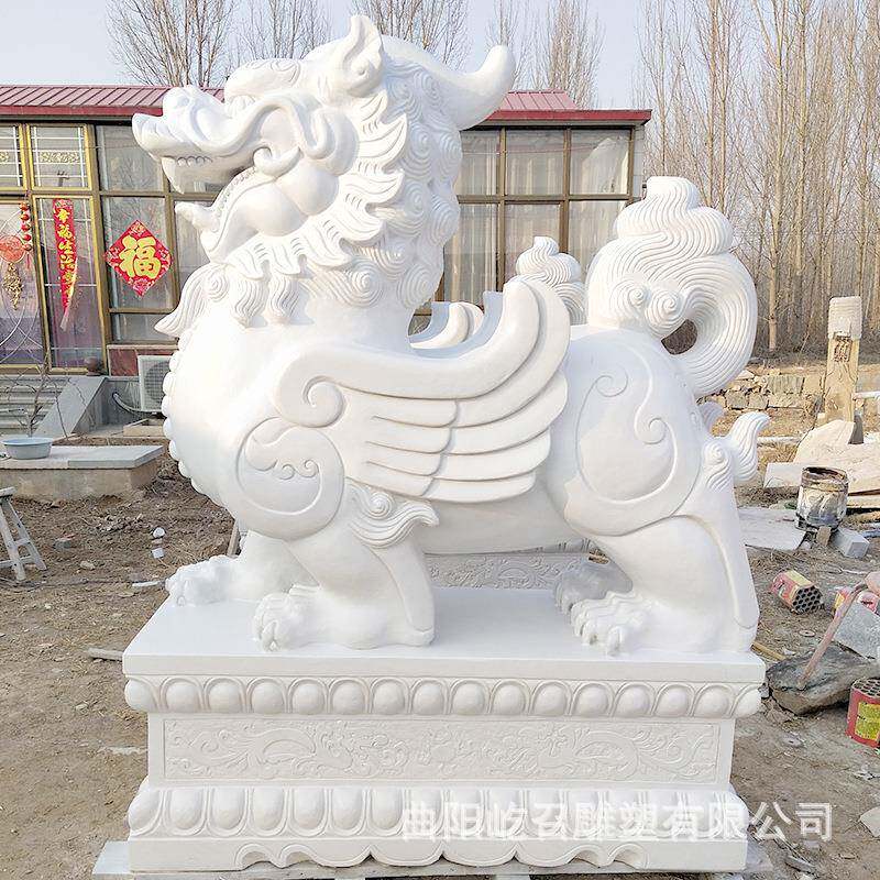 石雕貔貅汉白玉貔貅店一对青石貔貅家公司口酒用门石雕貔貅别墅招