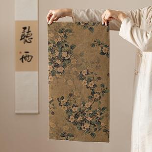 禅意干泡复古 手香云面纱工009茶席家用双国盘风隔热茶桌布新中式