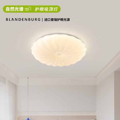 全光谱护眼贝壳灯吸顶灯防蓝光南瓜灯卧室意式极简无频闪客厅主灯