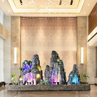 飾品辦公室景觀 大型假山流水噴泉擺件別墅花園庭院戶(hù)外陽(yáng)臺(tái)魚(yú)池裝