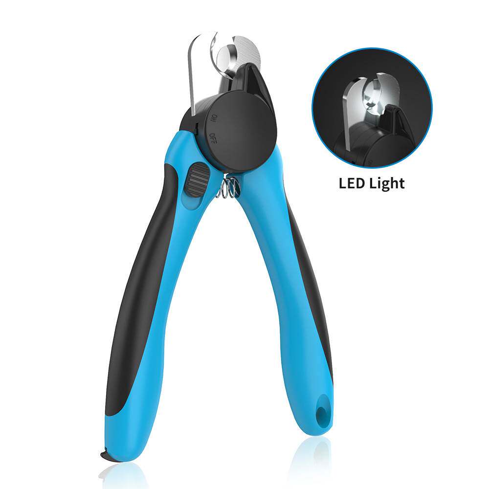 宠物清洁工具LED防抓照血线狗用指甲剪猫狗带灯指甲钳