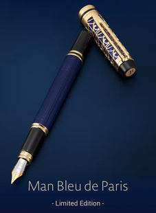 Waterman威迪文俊杰Man限量版蓝漾巴黎墨水笔礼盒收藏钢笔