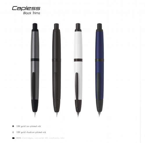 日本PILOT百乐capless MATTE  FC-1800R  按压18K镀铑金尖限量版