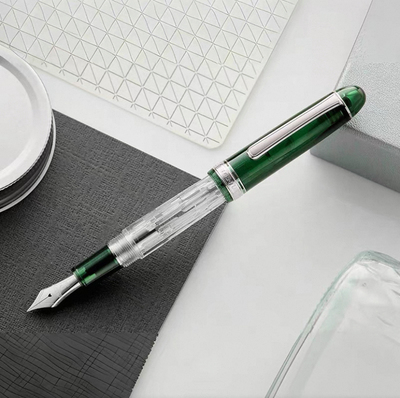 日本PLATINUM白金3776 霞 富士云景限定大型14K镀铑