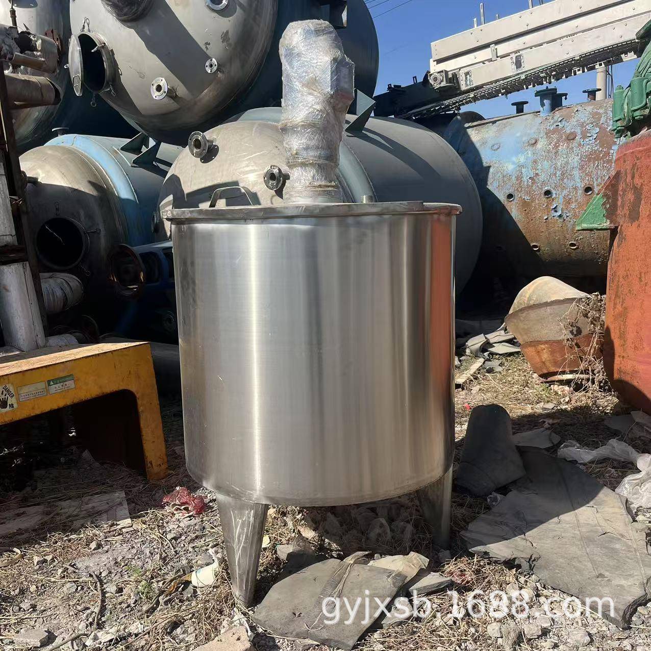 304不锈钢搅拌罐电加热立式不锈钢搅拌罐单层液体白钢搅拌罐