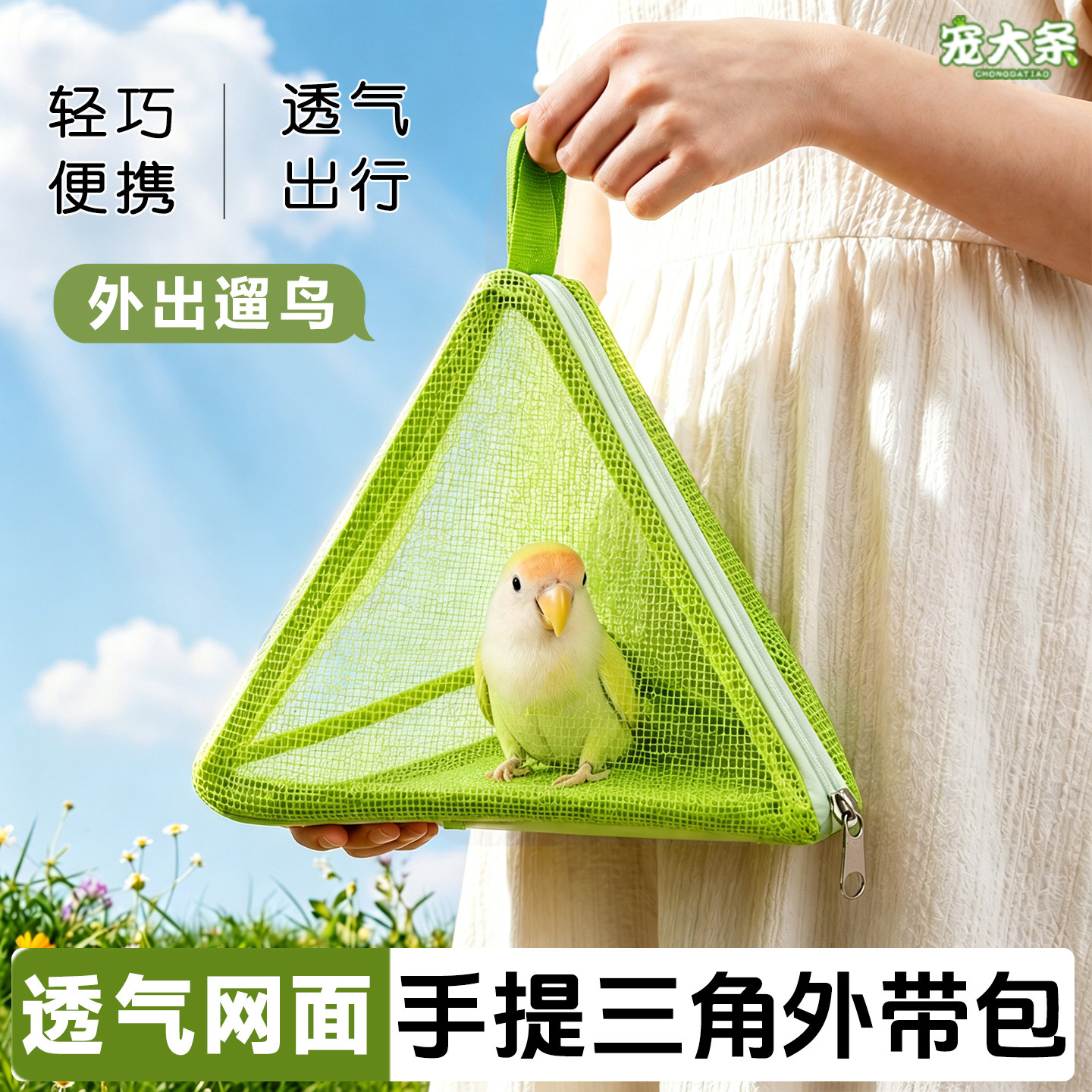 宠大条鹦鹉外带包便携外出笼虎皮牡丹专用观赏户外手提鸟笼子鸟包图片
