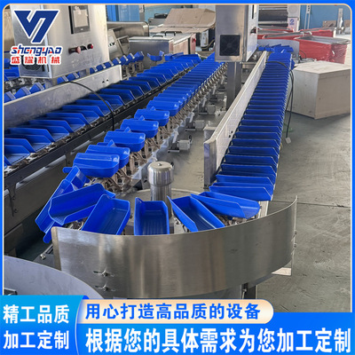 全自动生蚝重量分选机 8级海参分头机 海蛎子料盒分拣机 盛耀现货