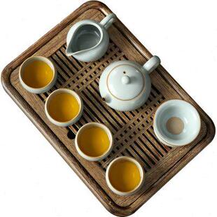高档中式 东茗堂汝窑茶具套装 办公室家用会客冰裂功夫泡茶杯西施