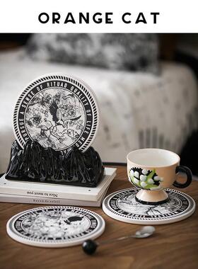 ORANGE CAT锅垫防烫耐高温高级感轻奢餐桌杯垫砂锅盘碗垫隔热餐垫