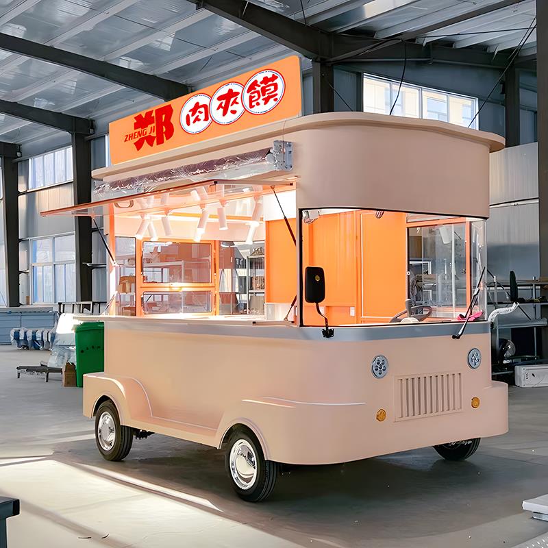 电动多功能餐车摆摊快餐早餐车奶茶咖啡车移动四轮美食炸串小吃车