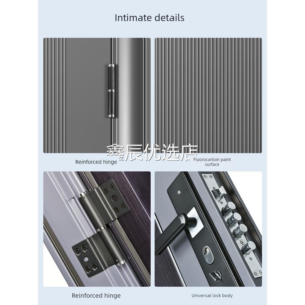 家用入户门出租屋房间门进户门钢质铁门车库门工程门子母门防盗门