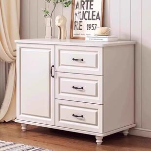 斗柜收纳柜简约现代五斗柜实木客厅欧式六斗橱卧室白色抽屉储物柜