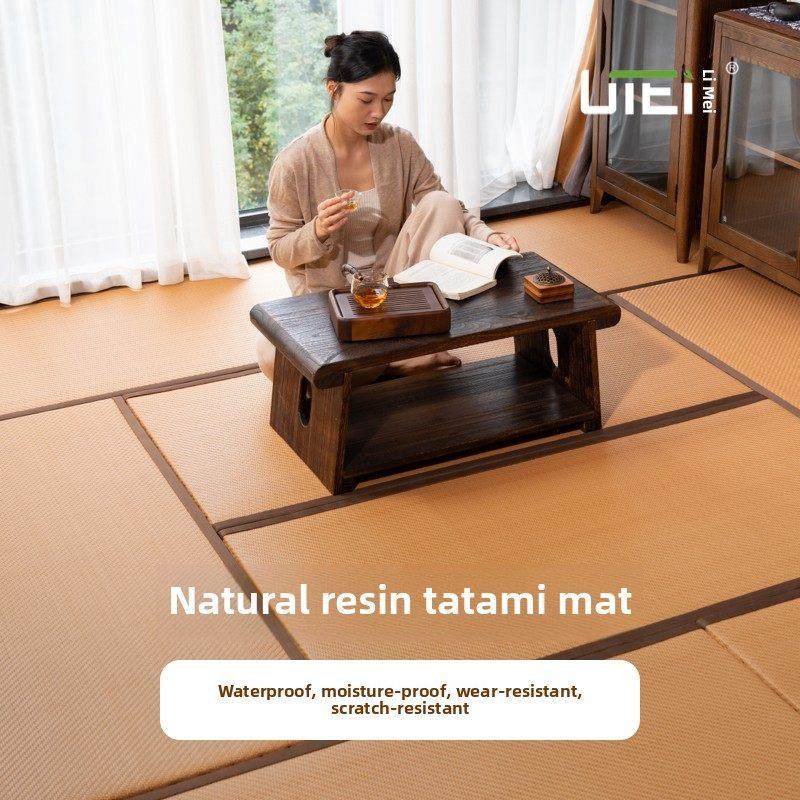 日本天然树脂防水榻榻米床垫定制电加热炕垫折叠椰子棕榈地板垫海