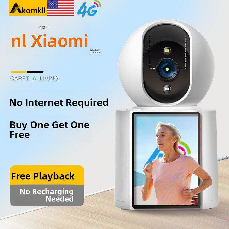 无网免流量双向可视频通话摄像头家用室内监控器360度无死角老人