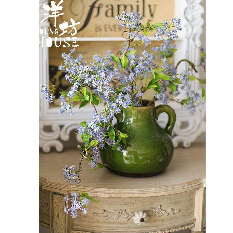 洋坊紫色兰花清新满天星仿真花小碎花花束客厅绢花餐桌插花艺装饰,家居饰品,仿真花/假花,淘宝优惠券,粉丝福利购,淘宝优惠卷