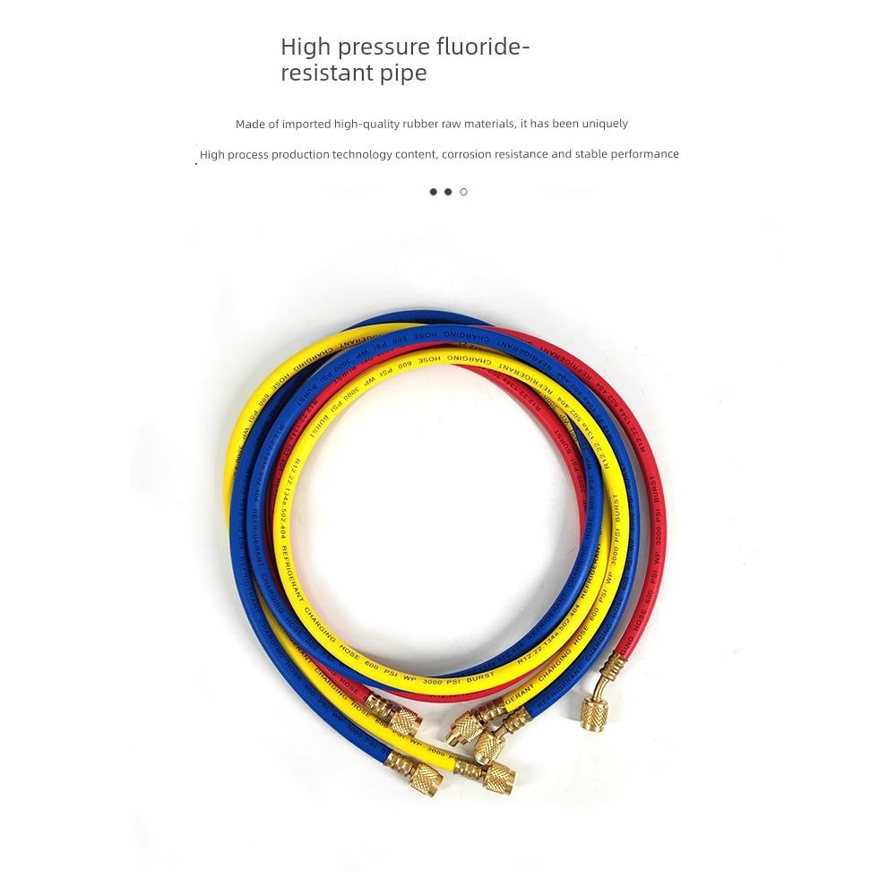 德国优选进口大加氟表 R22/R410空调加液表组加液管套装冷媒/