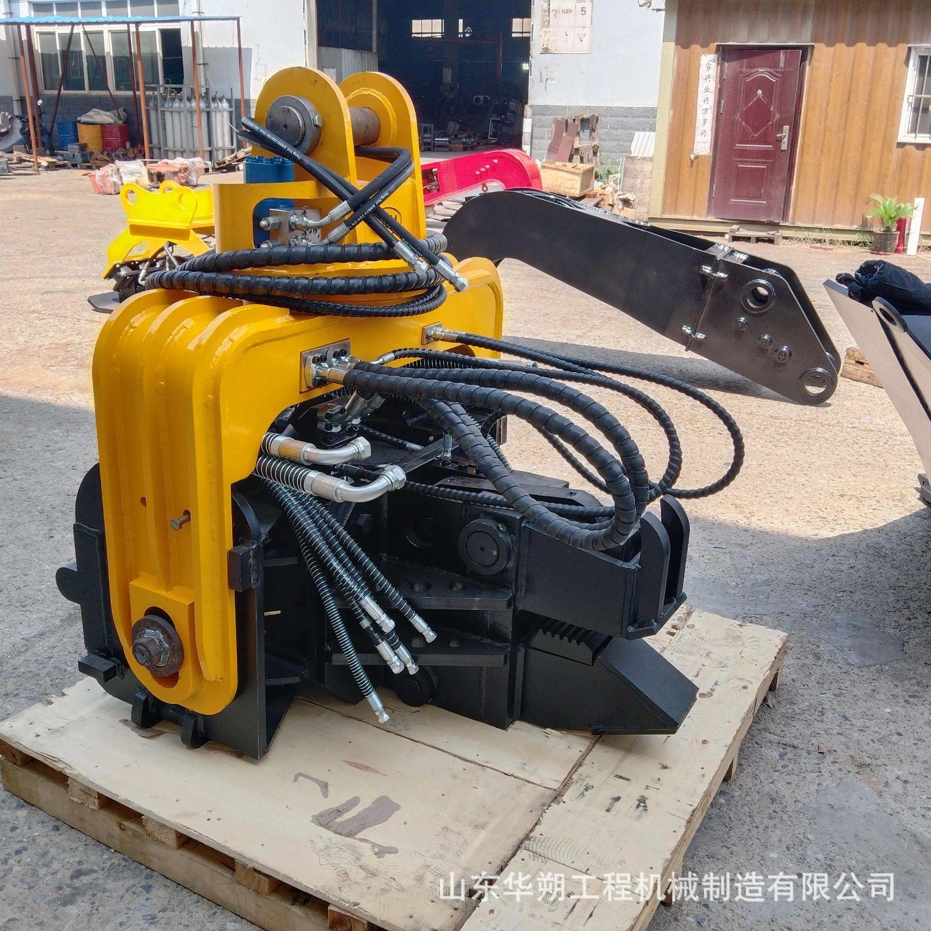 挖掘机改装打桩机 地基预制桩光伏打桩锤 高频振动挖机静力压桩机