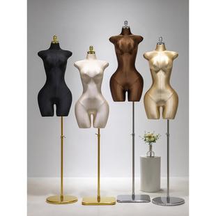 欧美大码女装店橱窗展示架服装店半身人台模特全身假人偶模特道具