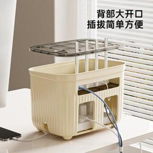 架子客厅卧室双层置物架 宽带收纳盒家用桌面路由器放置架放wifi