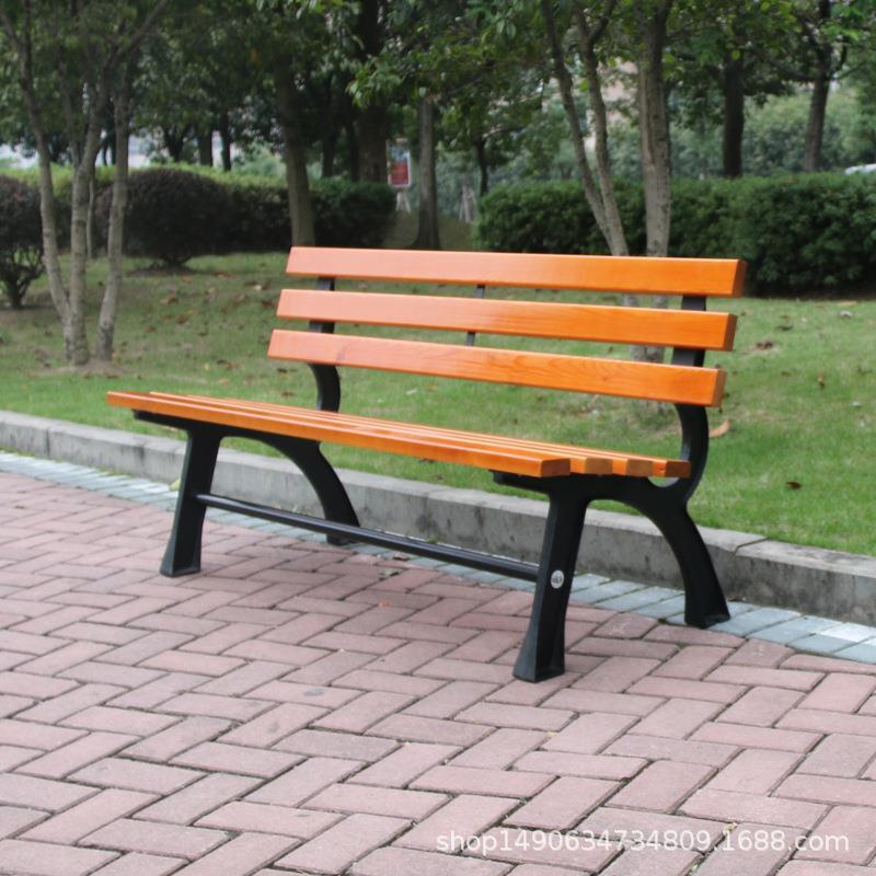 公园椅户外长椅庭院休闲靠背座椅室外阳台防腐木长条椅子户外长凳