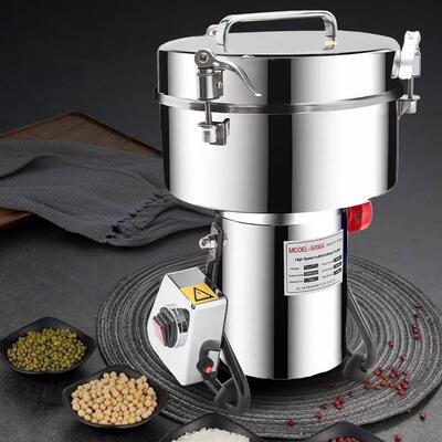 中药材粉碎机4500g摇摆式研磨机万能打粉机五谷杂粮磨粉机家商