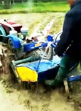 11型扶拖拉用机耕地犁家庭水稻田播5种旋QUO耕手松土拖拉机
