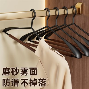 酒店 高级木质衣架家用挂衣实木轻奢高级宽肩衣撑榉木衣架服装