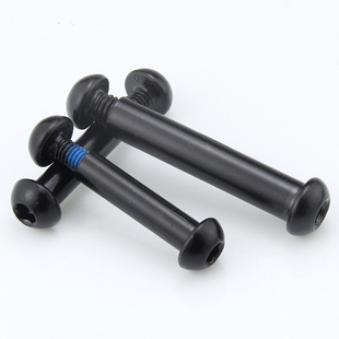 黑色半圆头内六角对锁螺丝对穿夹板对接螺母连接组合子母钉M8M10