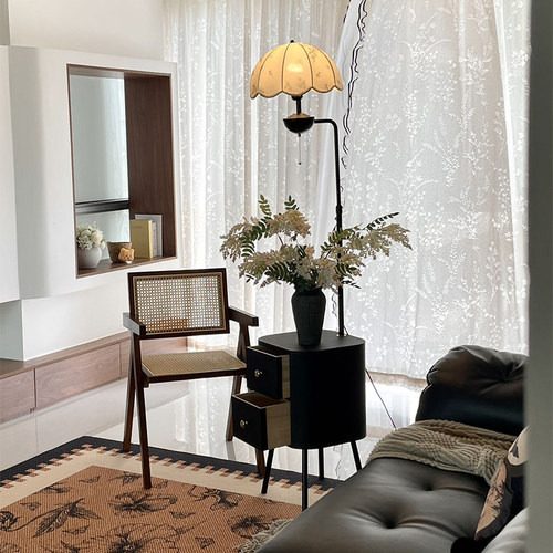 中古风落地灯法式复古床头柜台灯