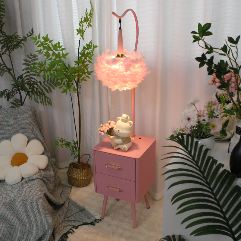 小红书推荐粉色少女心卧室落地灯