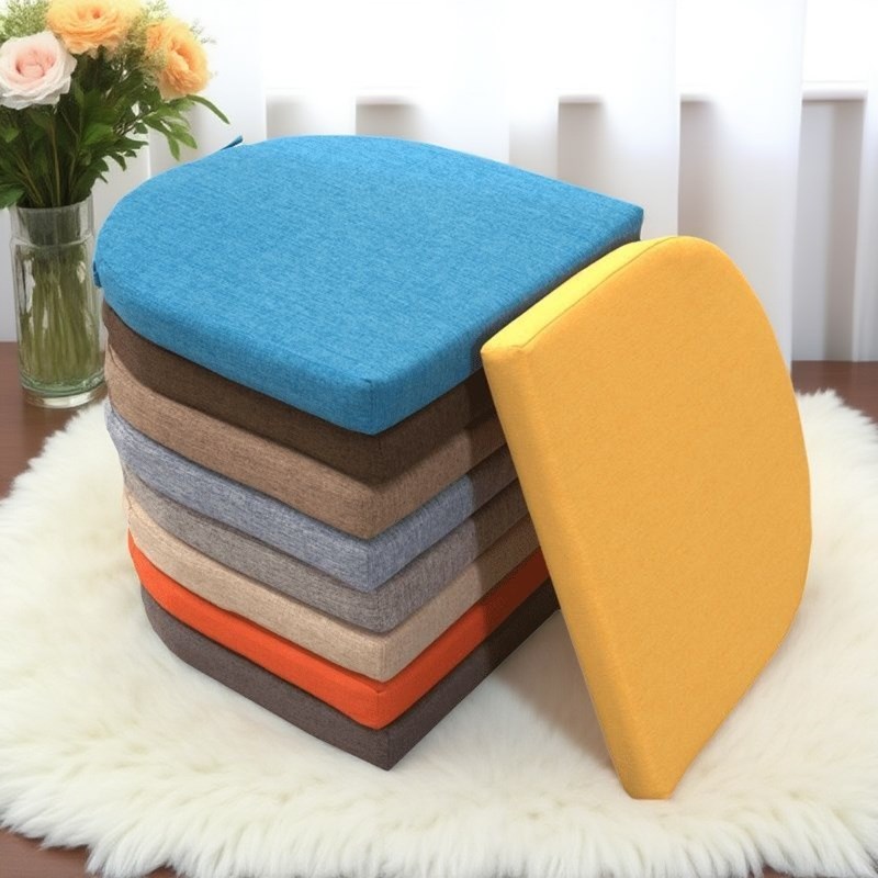 U形椅子垫50D高密度海绵垫子马蹄形办公室久坐四季屁垫椅垫圆形垫