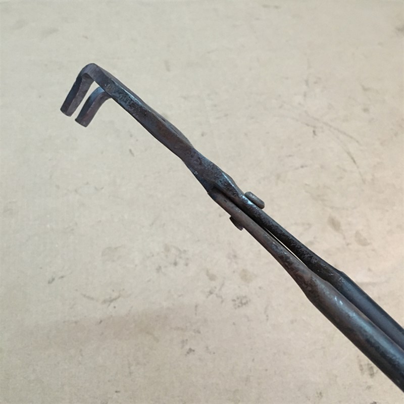 弯嘴钳子 翘头尖头铁钳 手工锻打夹钳夹坩埚火钳小物件轻巧尖咀钳