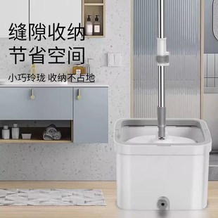 甩干拖把2024新款 旋转式 家用拖把一拖清污水分离懒人免手洗脱一体
