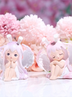 治愈系摆件少女心可爱搪胶创意家居办公桌面安娜天使生日礼物新款