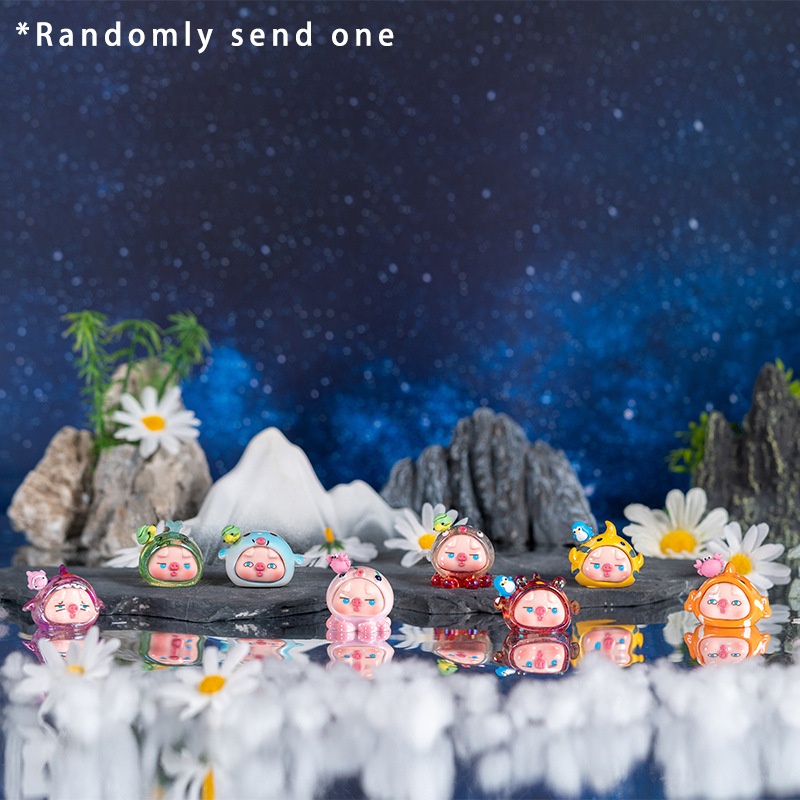 盲盒潮玩手办树脂海洋猪猪摆件新款桌面装饰品摆饰办公室工位摆件