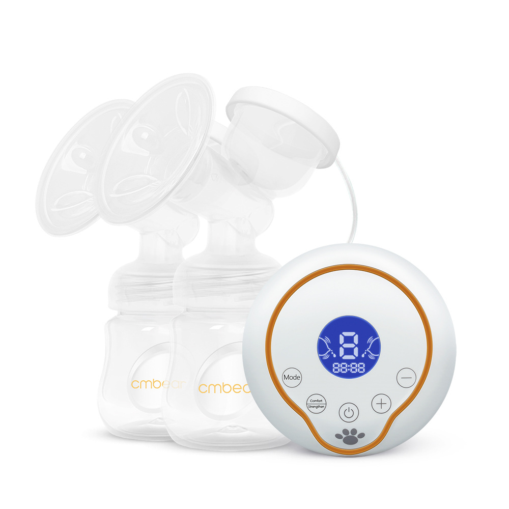breast pump卡曼熊电动吸奶器双边智能静音电动吸乳器液晶显示