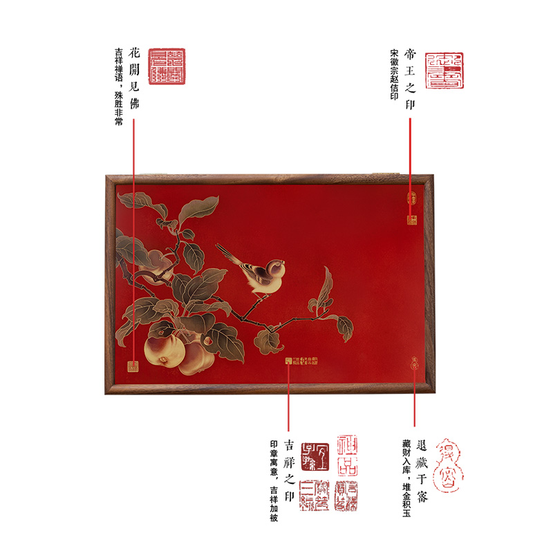 现代简约电箱装饰画多媒体箱弱电闸开关遮挡M中式轻奢壁画平安喜