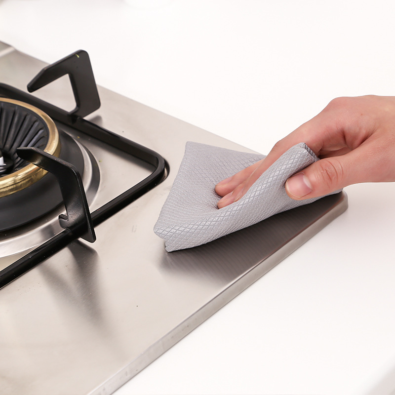 家用鱼鳞抹布百洁布厨房加厚洗碗巾 日用百货生活用品吸水抹布
