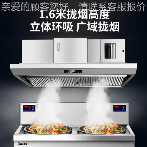 商器用抽油道烟净化一体机免管空排放无烟管油烟净XWC化低一体式