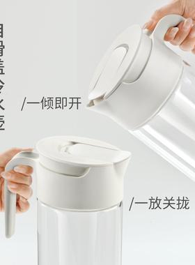 居素冷水壶高硼硅玻璃耐KVL高温防烫防元尘壶凉水家用大箱容量冰