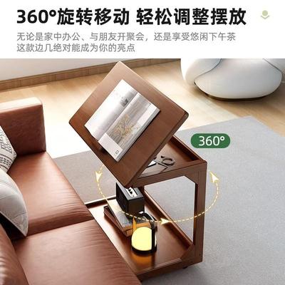 沙发边几可移动带轮客厅家用简约侧边柜2025新款电脑桌茶几小桌子
