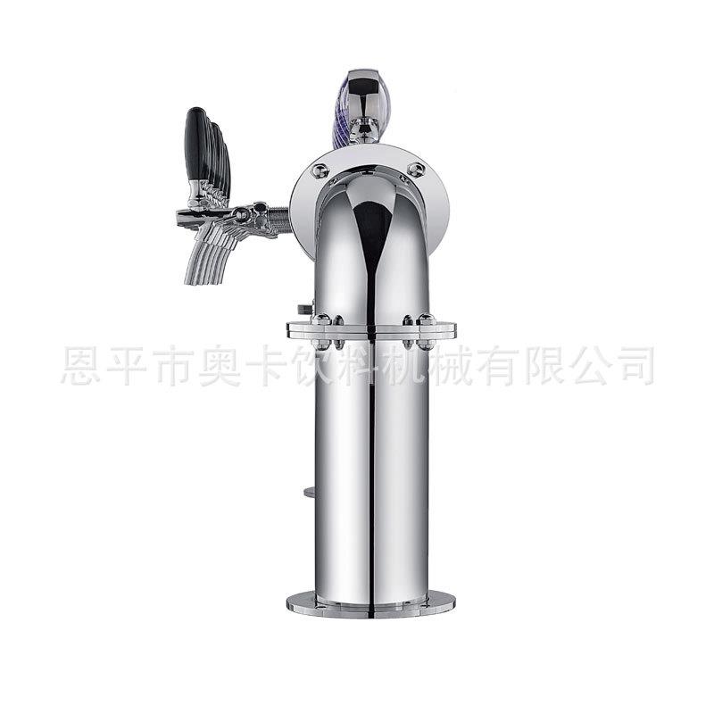 酒柱不锈钢酒柱带啤酒TVP头龙头扎啤啤配酒机件单双头三头酒柱