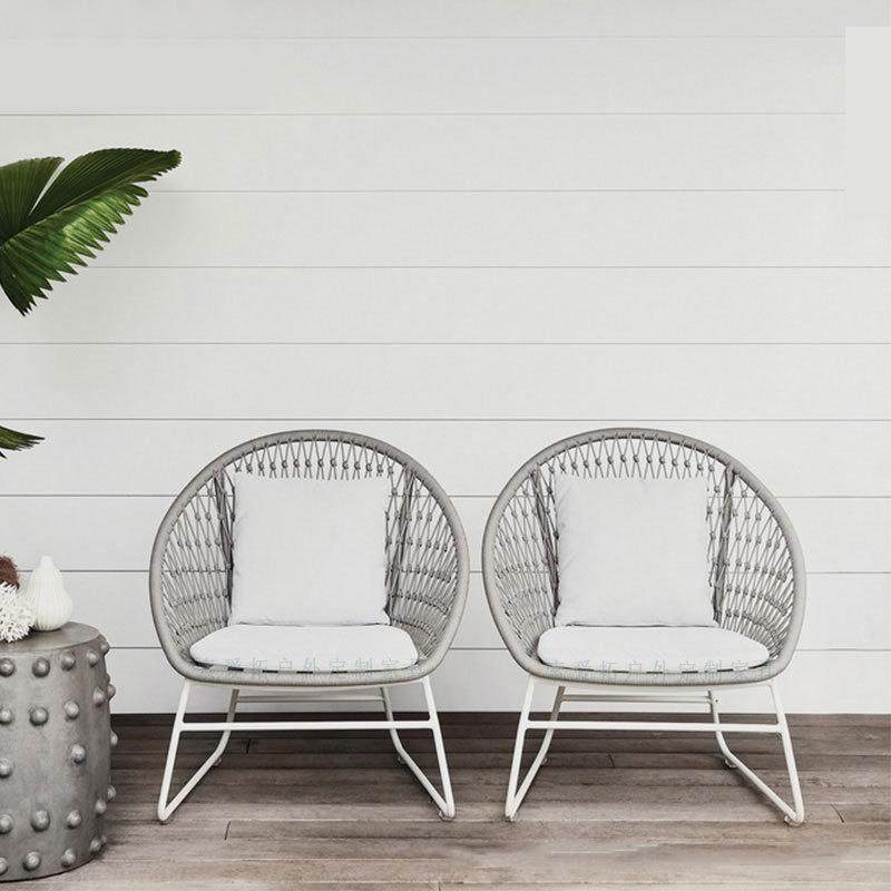 户天外编院织绳单人沙发房露阳PJP光庭编绳编藤桌椅藤椅三件套铝,商业/办公家具,商用藤编家具,淘宝优惠券,粉丝福利购,淘宝优惠卷