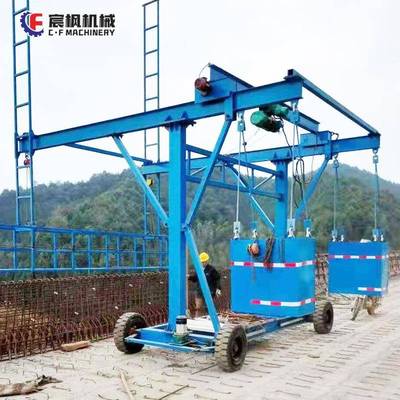 防撞墙护模板安装台车桥梁外施工自行走高速侧无品牌/公路篮施工