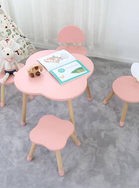 儿桌椅套装幼儿园写字童早教桌朵桌学习桌吃TL-TC210饭云卡通小子