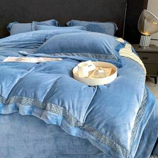 2375儿025新款A类高克重柔肤绒婴绒宝宝绒保暖四-件套尚柔系列