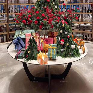 酒大厅端景台大KOI圆桌楼装饰摆台KTV大店堂置处售物花台艺术风水