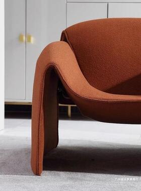 网红轻奢极简螃蟹CBM椅小户型客厅阳卧室懒人发单台意式创沙意人